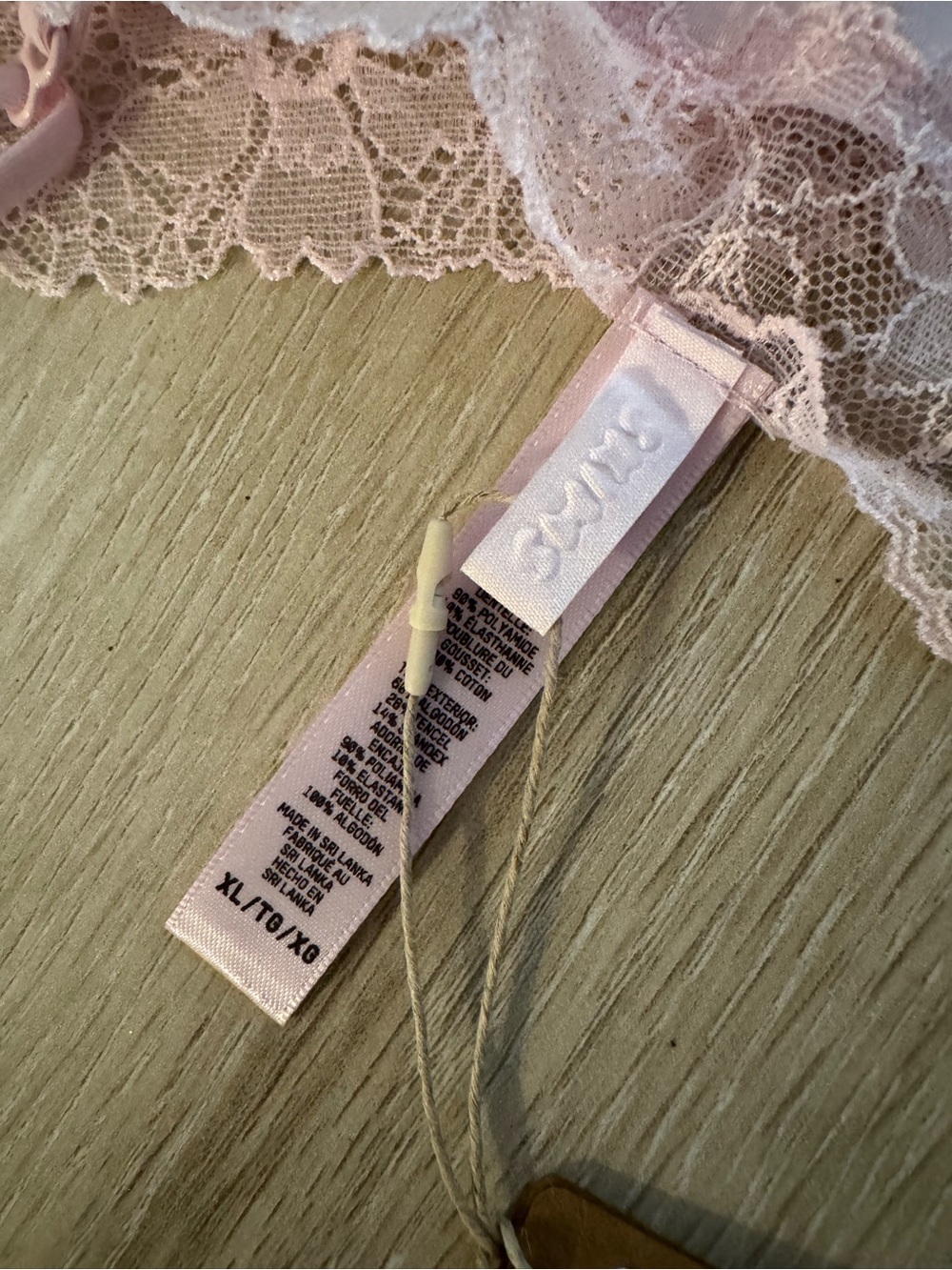 Skims Cotton Lace Cami Bodysuit in Cherry Blossom NWT - Picture 5 of 7